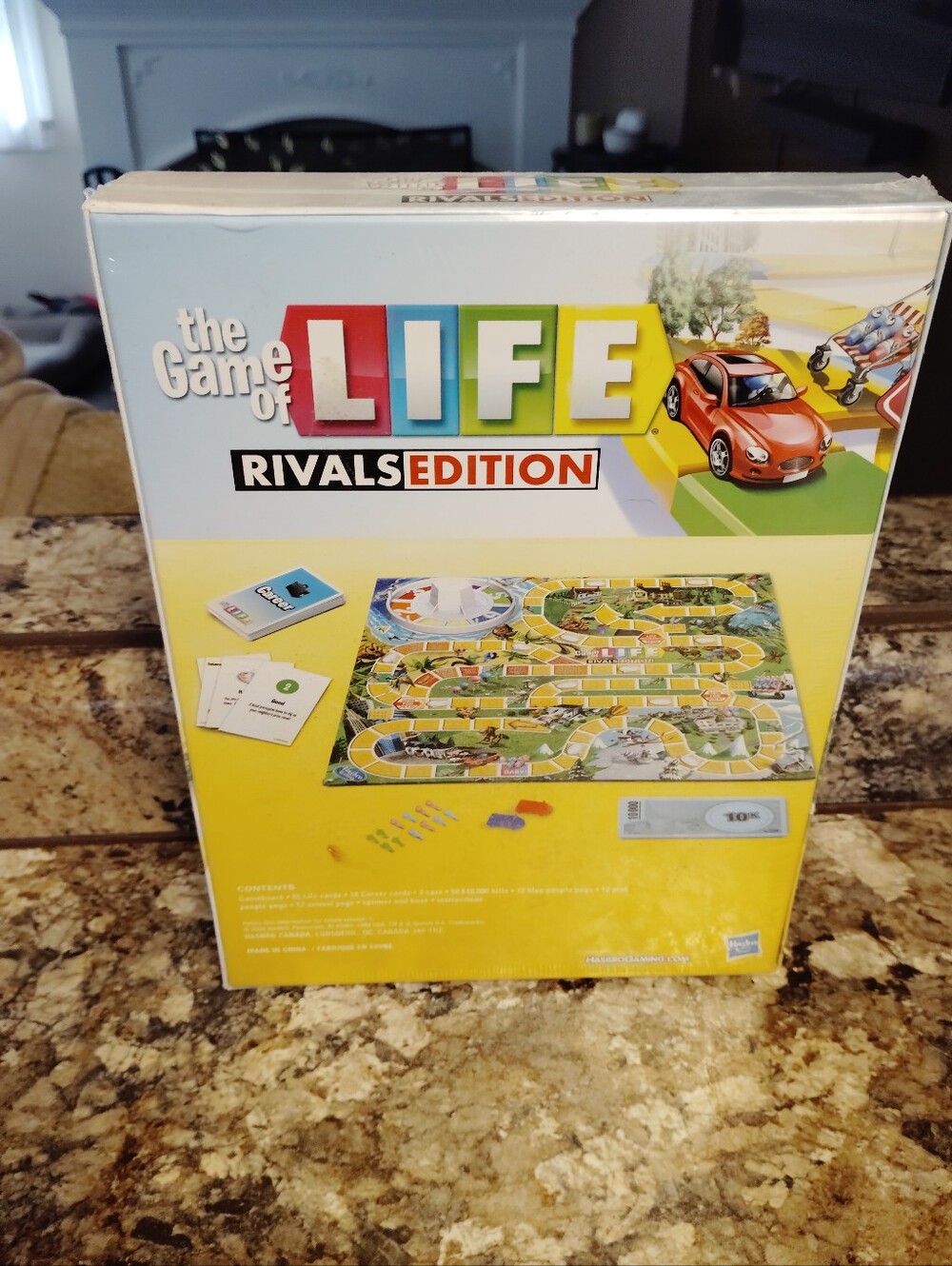 Hasbro The Game of Life Rivals Edition Board Game - Yellow and Multi New
